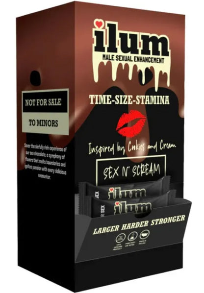 ilum™ Sex Chocolate – Male Enhancement (Cookies & Cream Flavor)